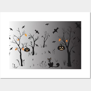 Halloween Pattern Posters and Art